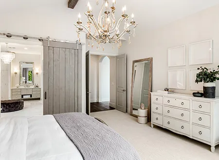 Base Home Addition bedroom with bathroom