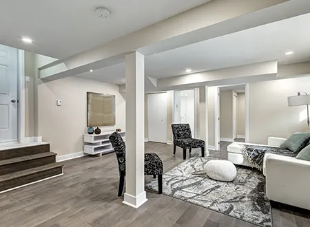 Basement sitting room