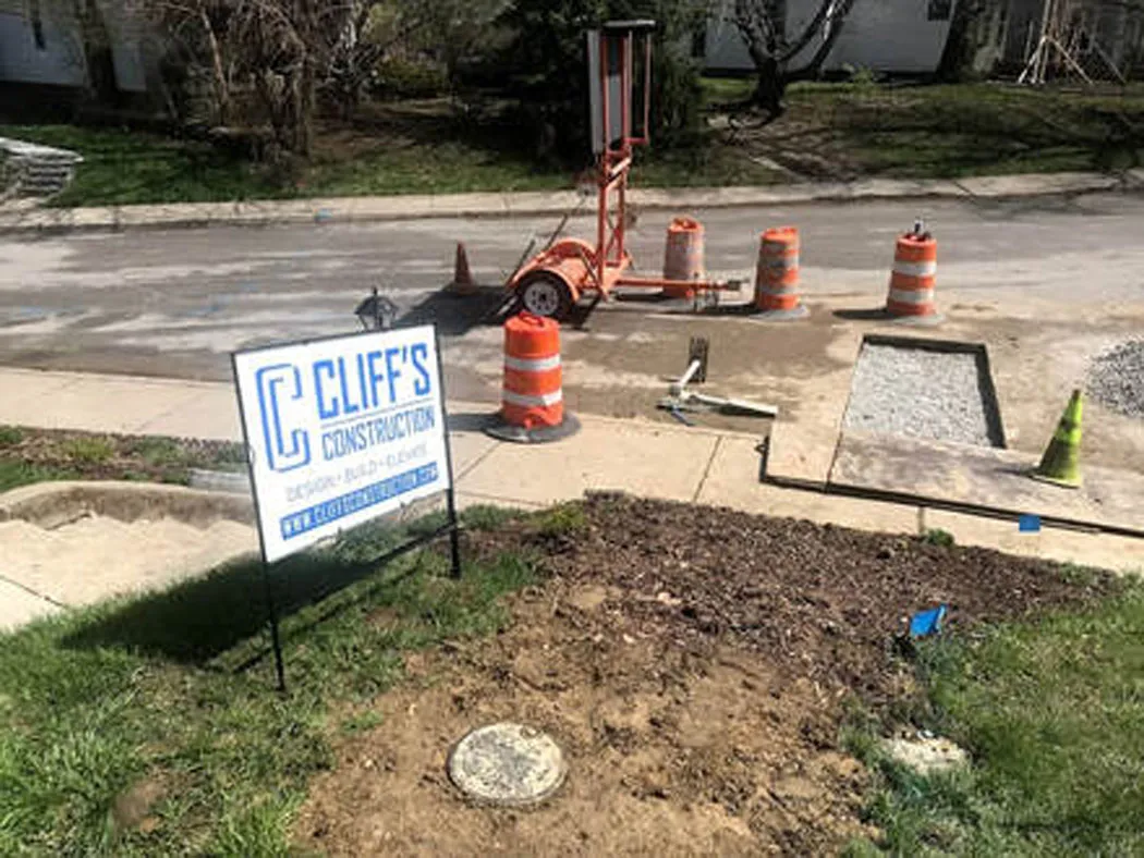 Picture - Water Main Tap - New Water Meter and Waterline Being Ran - Carriage House - Cliffs Construction